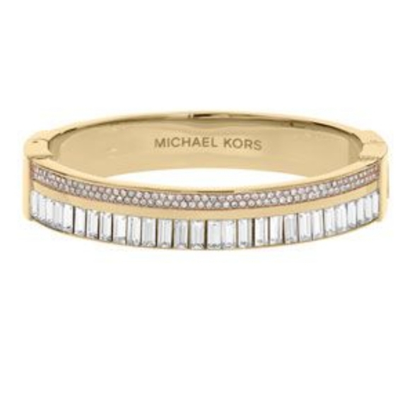 Jewelry - Michael Kors Pave Crystal Gold Bracelet